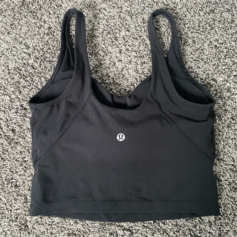 Black Align Cropped Tank